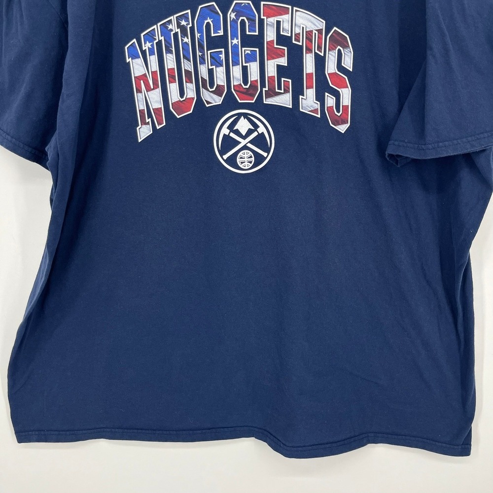 Fanatics Mens Denver Nuggets NBA Graphic T-Shirt Navy Blue 3XL - Picture 8 of 12